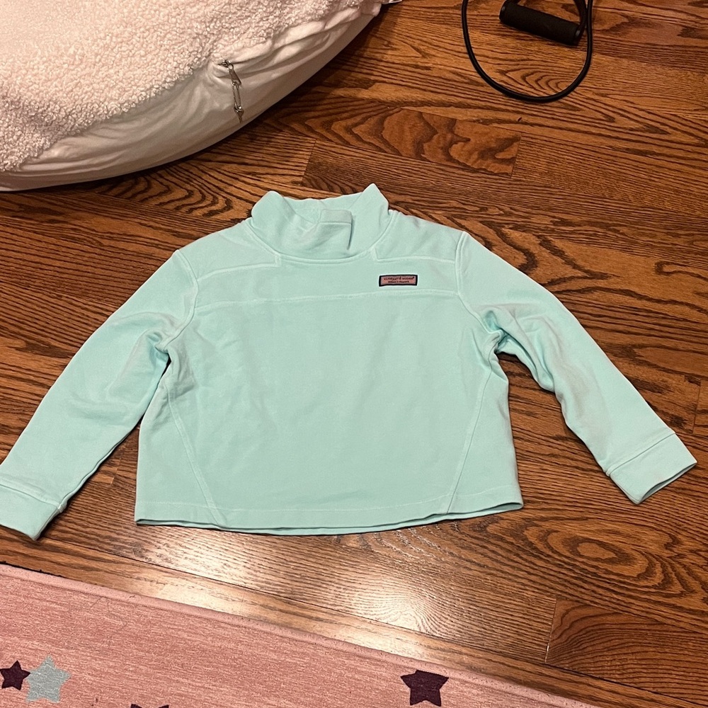 Vineyard Vines Mint Mock Neck Pullover